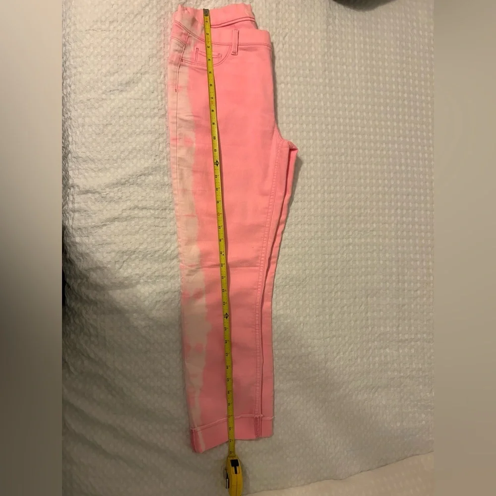 Pink jeggings, women’s sz 4-6, girls XXL sz 18, stretch pink jeans, lightweight - Picture 4 of 6